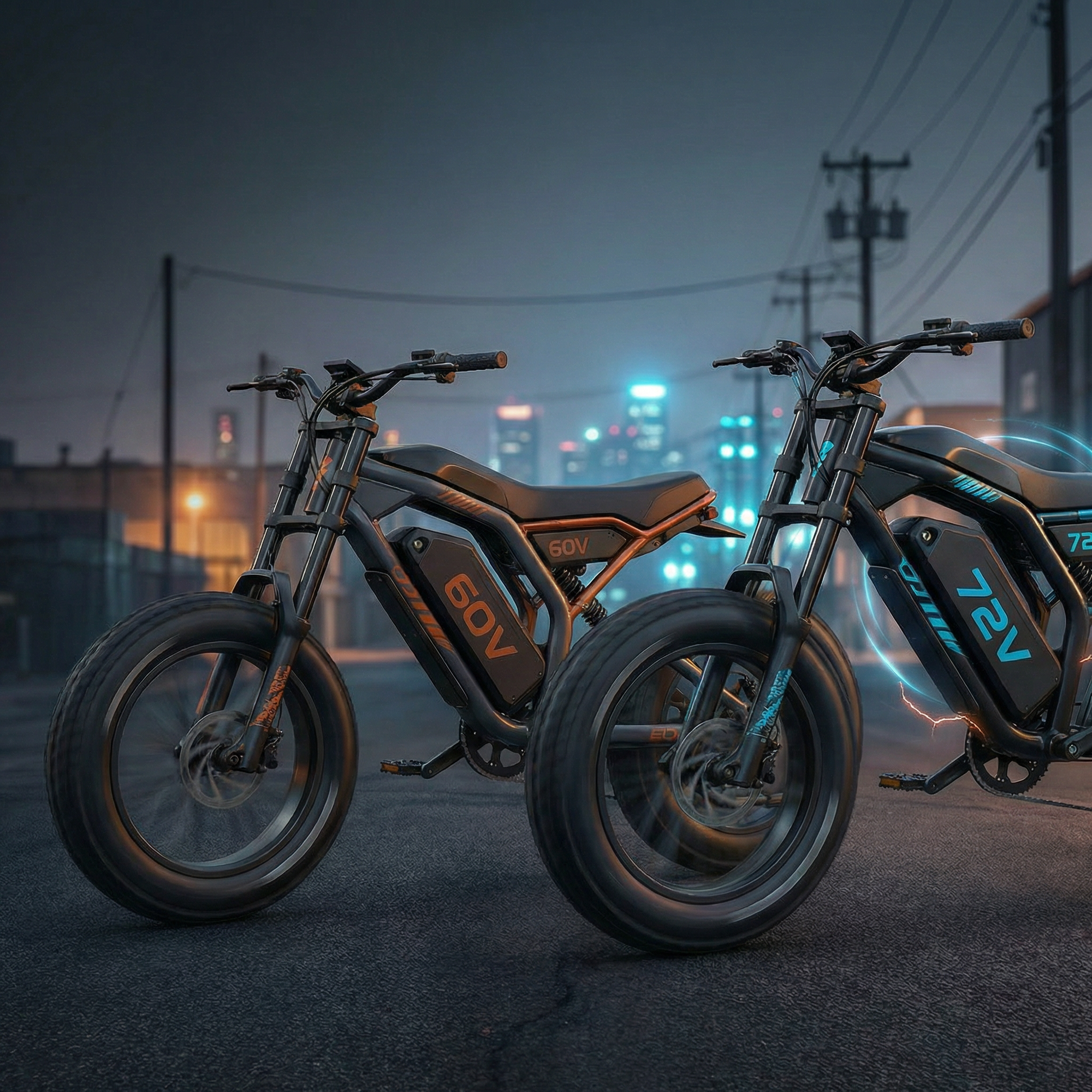 60v and 72v power ebikes from wired ebikes