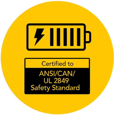 Official UL 2849 safety certification badge for Wired Ebikes electrical systems