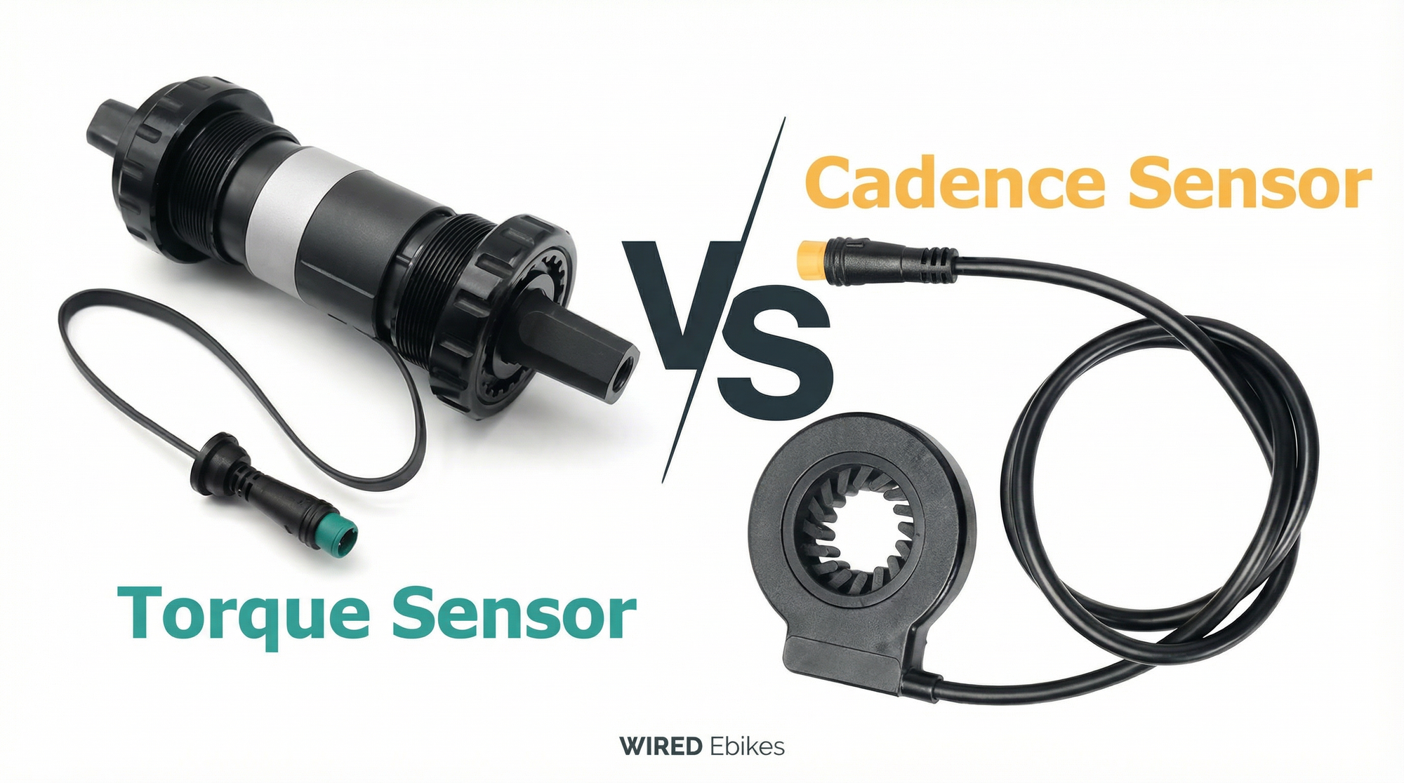 Wired Ebikes offers the ability to select between torque sensor or cadence sensor with ease.