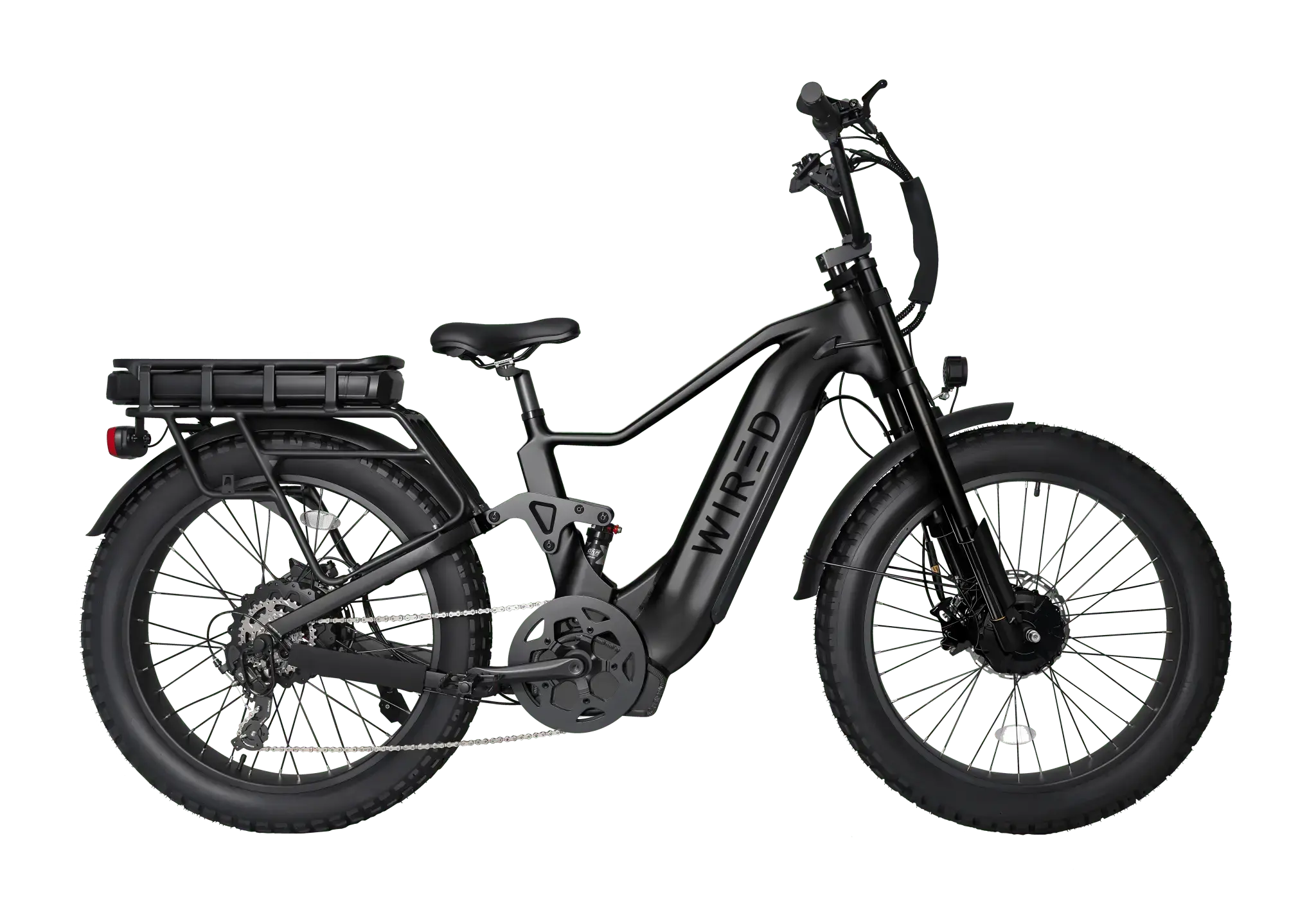 WIRED Predator electric bike in Graphite - 8000W dual motor 72V ebike