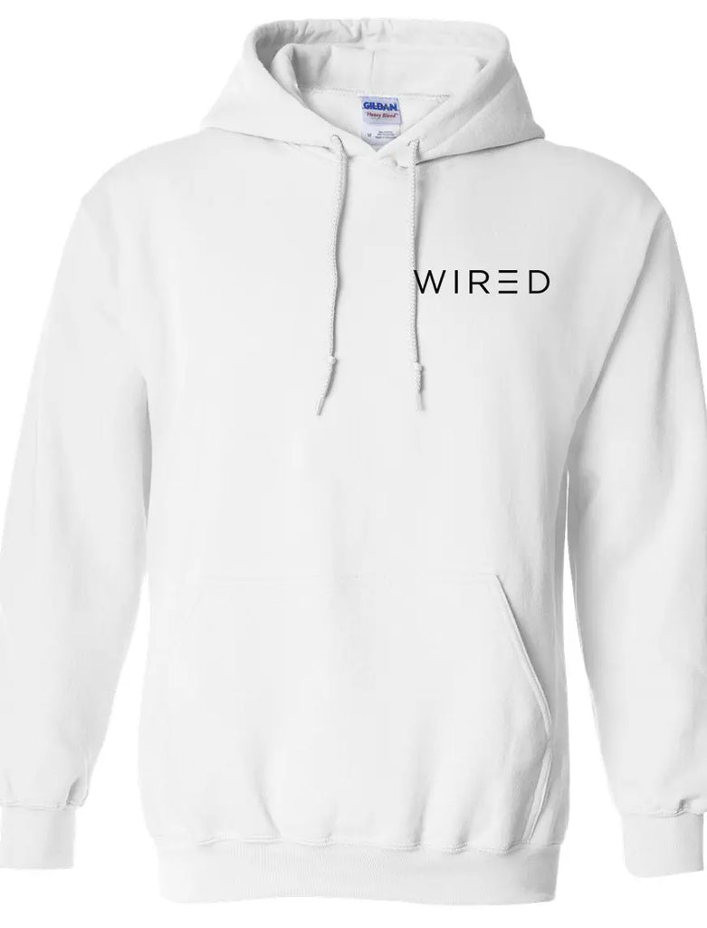 Wired Hoodie -  Full Pull-Over / White / 3XL